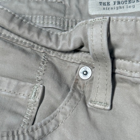 AG‎ Adriano Goldschmied The Protege Straight Leg Khaki Pants Mens 34 USA Made - Picture 10 of 14